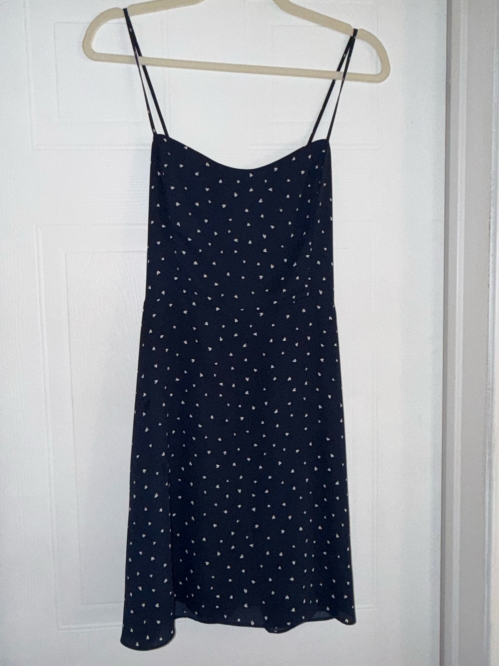 Sunday Best Dress - Navy with hearts